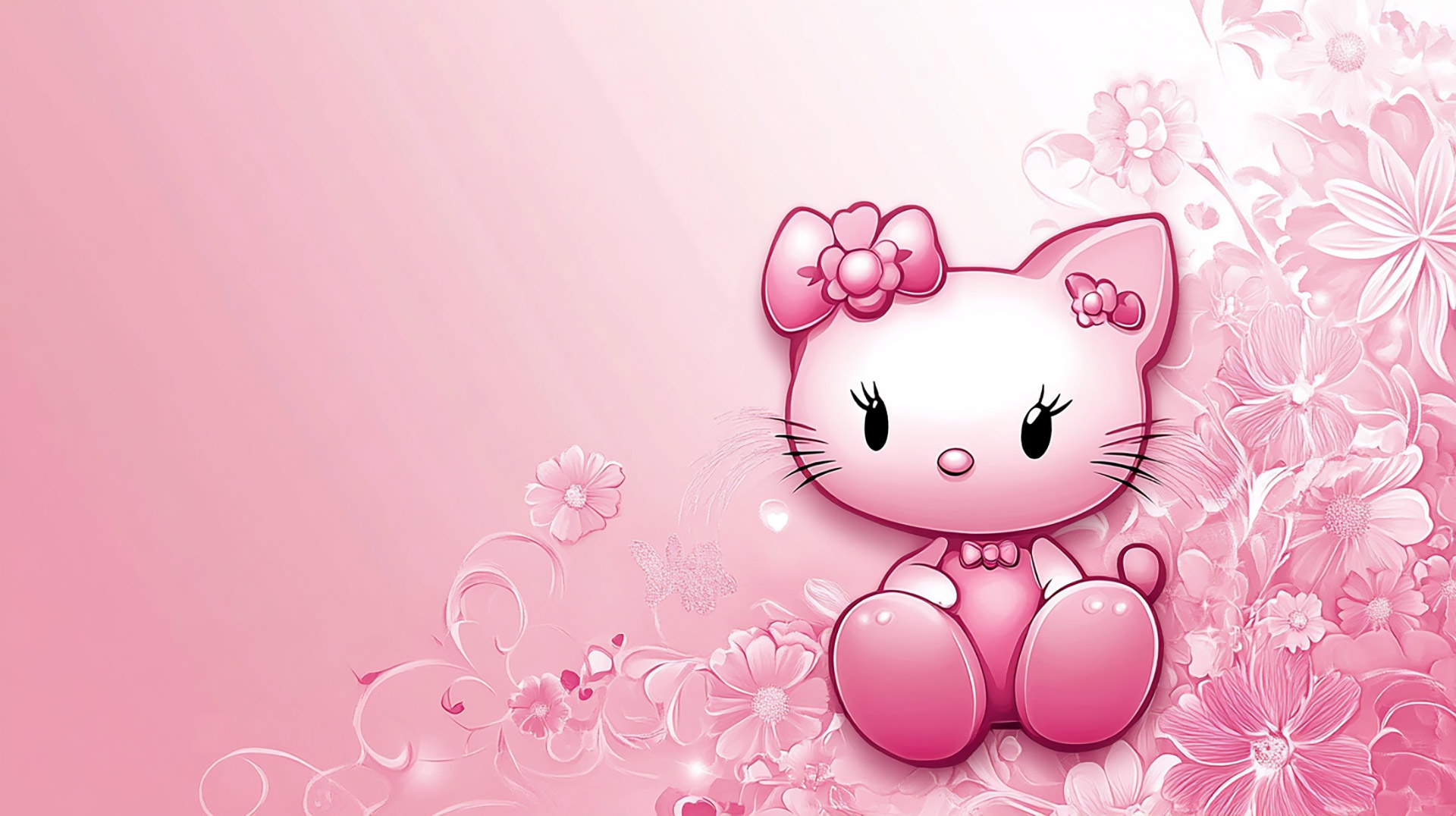 16:9 Light Pink Hello Kitty Desktop Backgrounds Collection