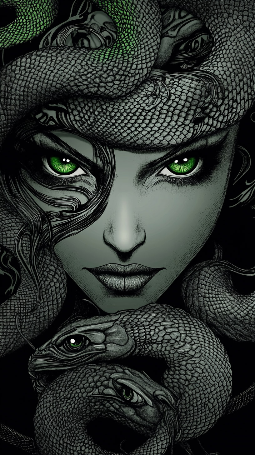 Medusa HD Mobile Wallpaper for iPhone and Android