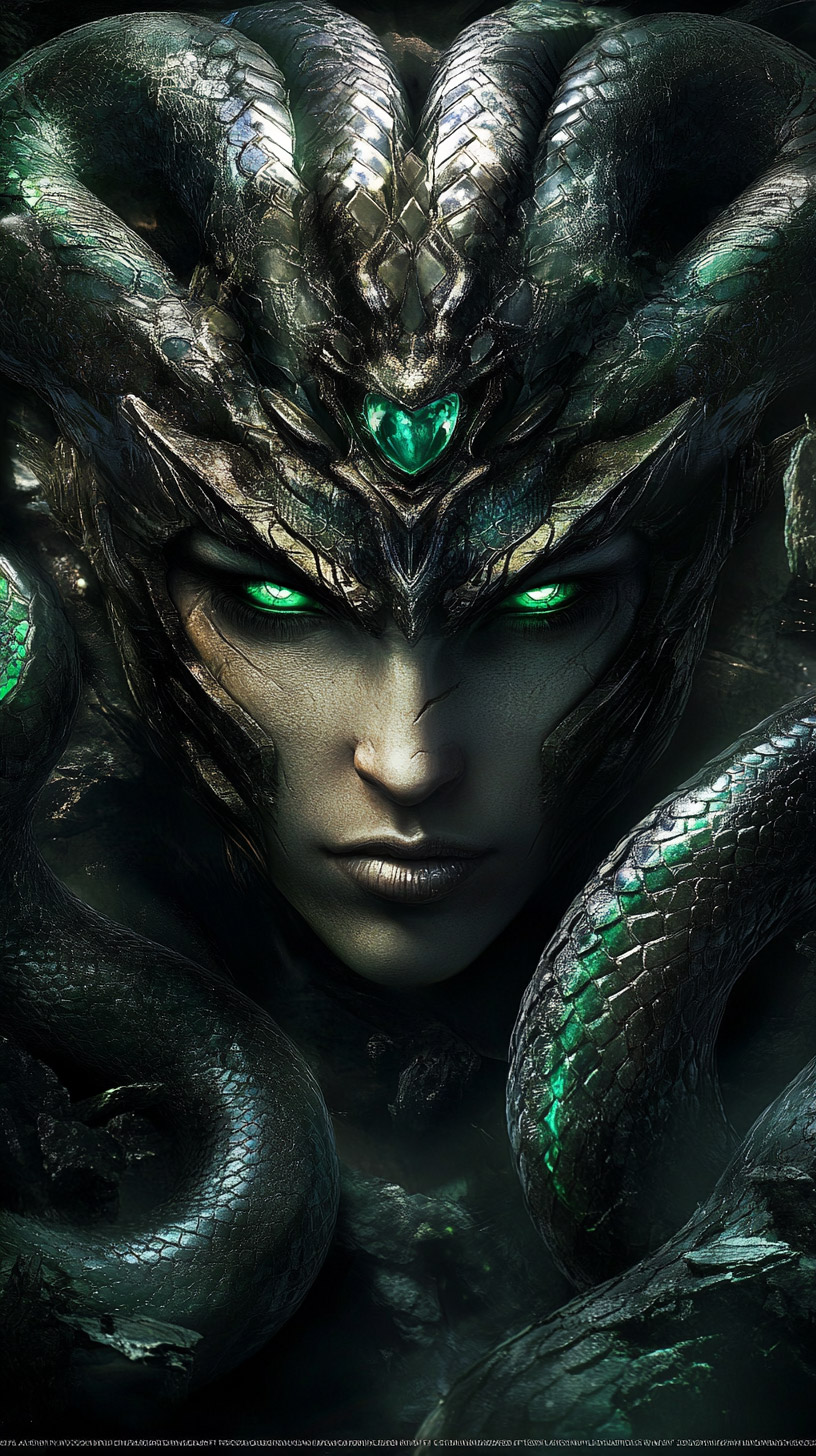 Medusa-Themed HD Wallpapers for Smartphones