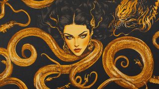 AI Wallpaper Inspiration: Medusa Versace Designs