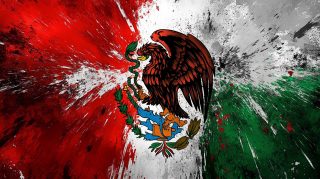 Stunning Digital Background of the Mexican Flag