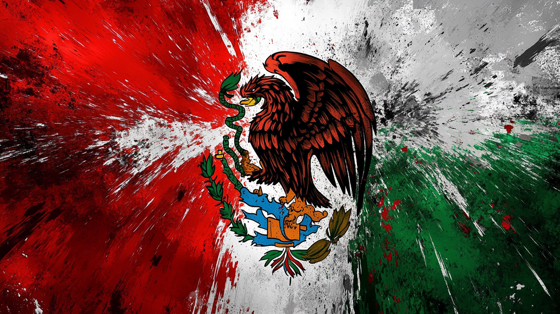 Stunning Digital Background of the Mexican Flag