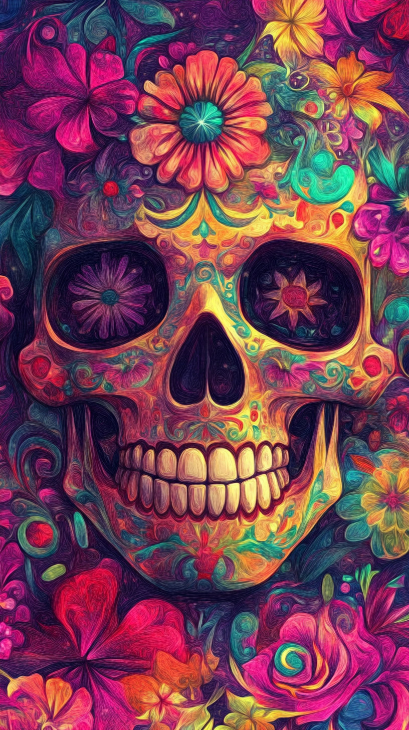 Colorful Mexican Patterns: Free Mobile Wallpapers Download