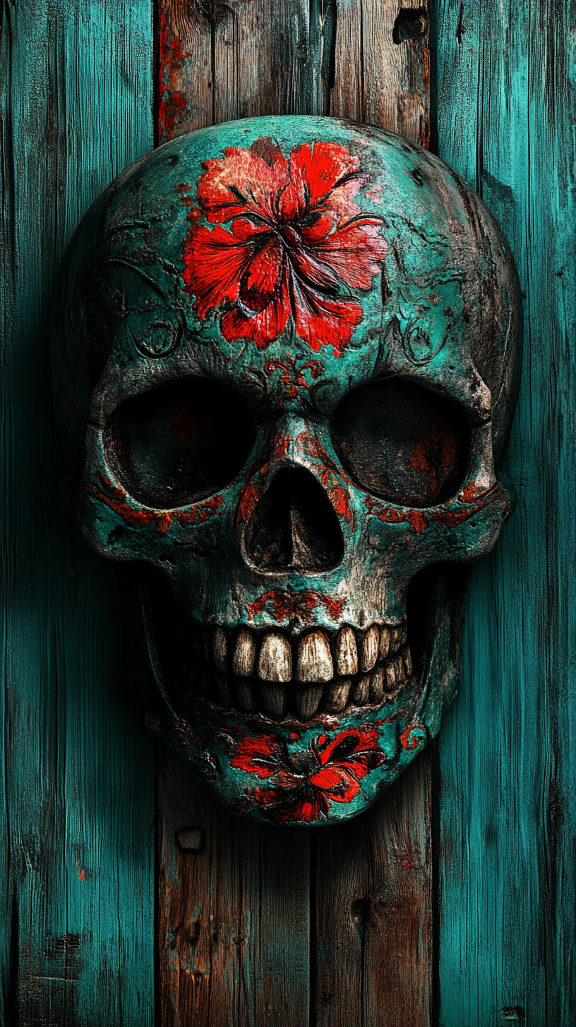 Mexican Skull HD Mobile Wallpaper for Your iPhone