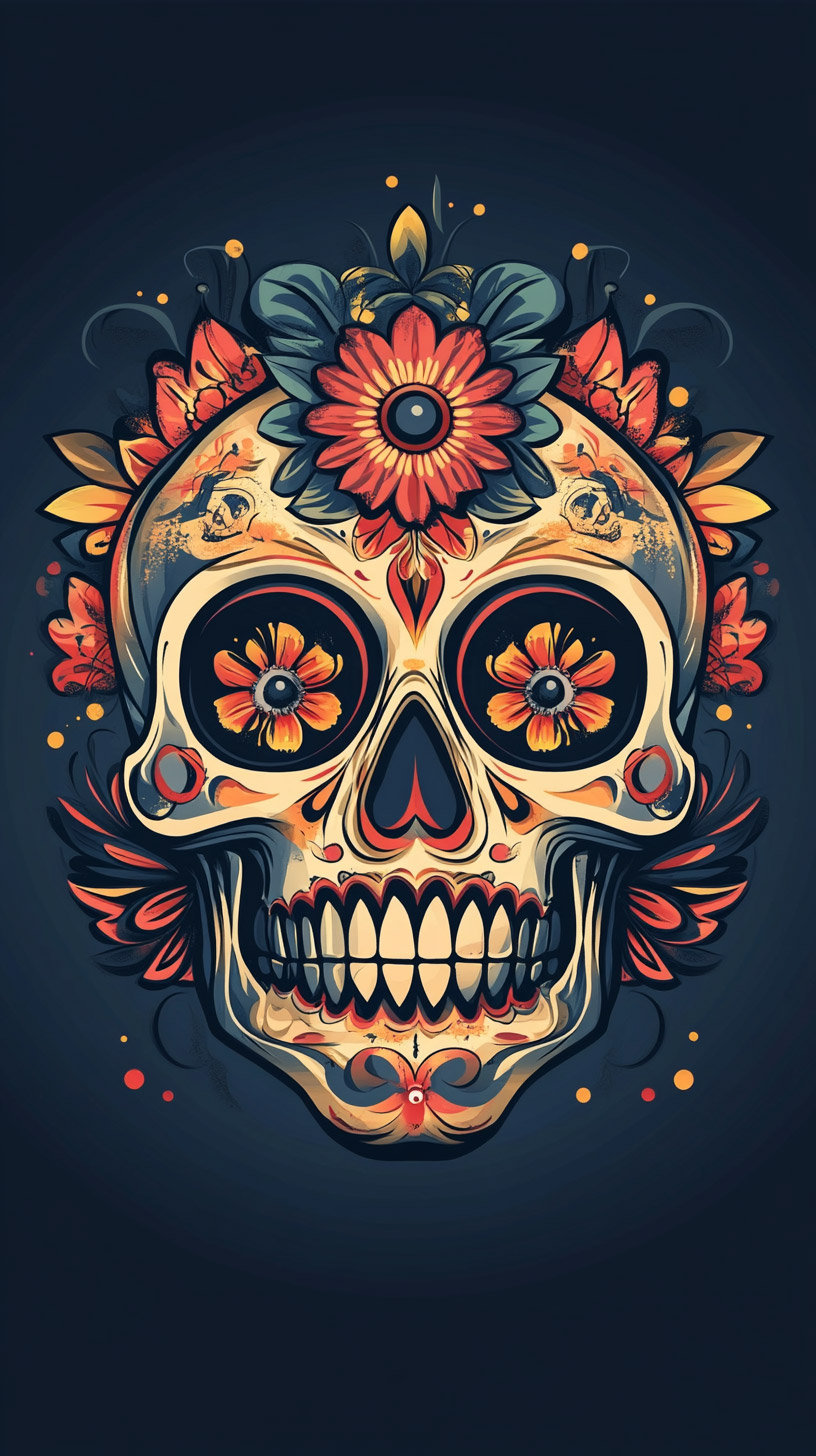 Free Mexican Skull Photos for Stunning Mobile Wallpapers