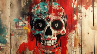 Discover 16:9 Mexican Skull Wallpaper in Stunning 4K