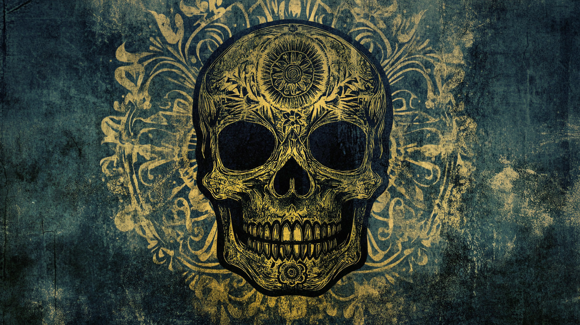 HD Wallpaper for Desktop: Mexican Skull Design Collection