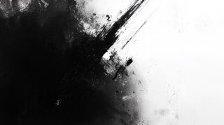 Minimalist Black and White Abstract AI Wallpaper for Desktop