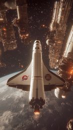 Modern Space Shuttle Wallpaper for All Mobile Devices