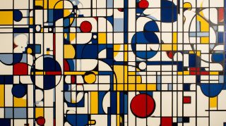 AI Wallpaper: Mondrian Art for Stunning Digital Background