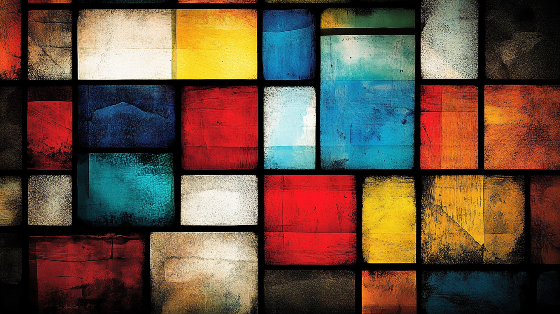 Experience Color with Free Mondrian Art Desktop Backgrounds