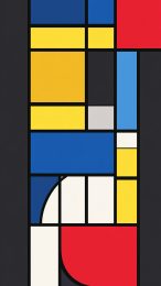 AI-Generated Mondrian Design HD Mobile Wallpaper for iPhone