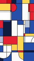 High-Resolution Mondrian Design Pictures for iPhone Screens