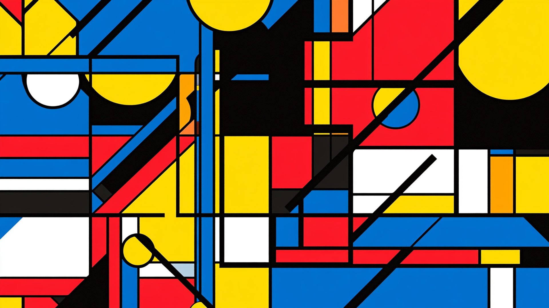 Free Wallpaper for Desktop: Bold Mondrian Styles