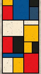 Stunning Mondrian-Style HD Mobile Wallpaper Download