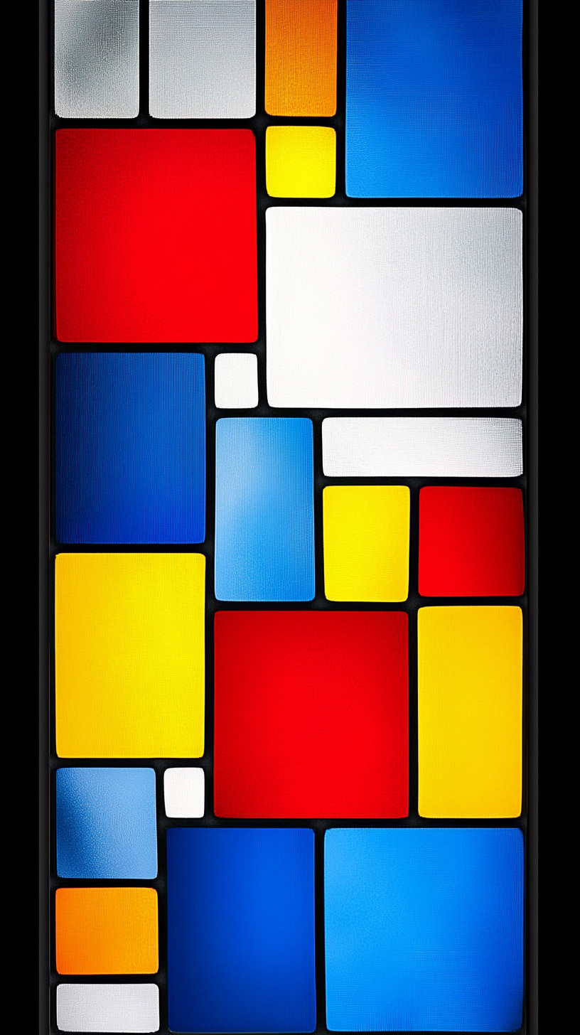 Artistic Mobile Wallpapers: Mondrian-Style for iPhone