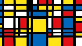 AI Wallpaper: Mondrian-Style HD Wallpaper for Desktop