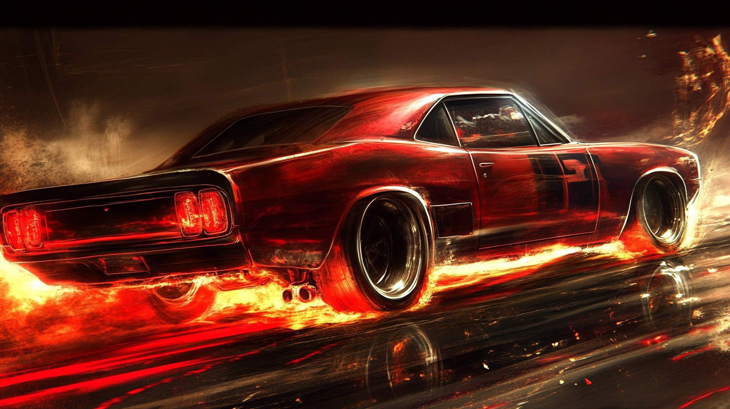 AI-Generated Muscle Car Wallpapers for Your PC