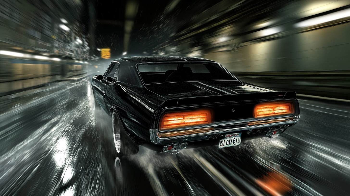 Download Free AI Wallpaper of Classic Muscle Cars