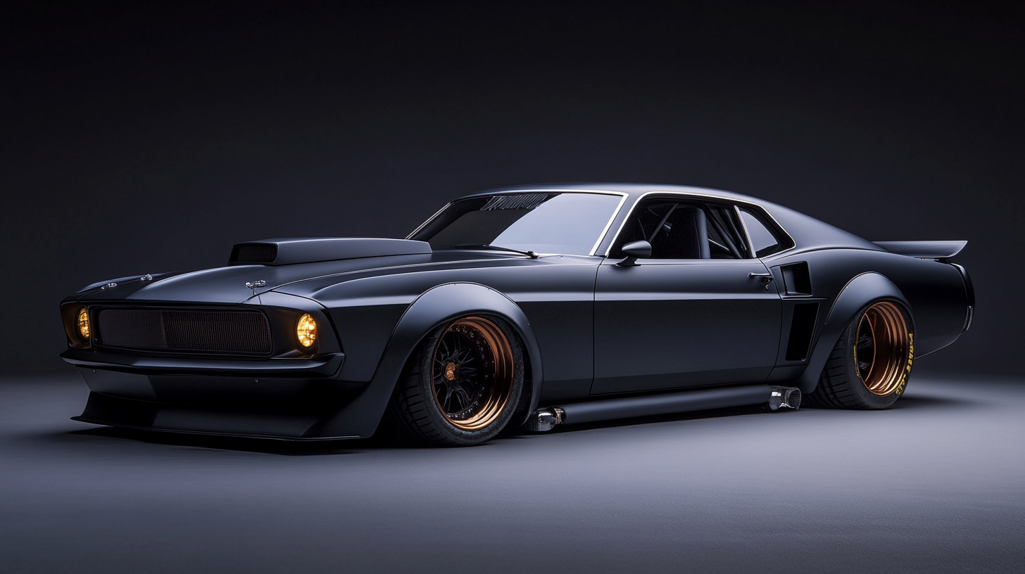 Vibrant Muscle Car Wallpapers in 16:9 Aspect Ratio