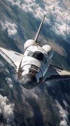 Vivid 4K NASA Space Shuttle Digital Background for Android