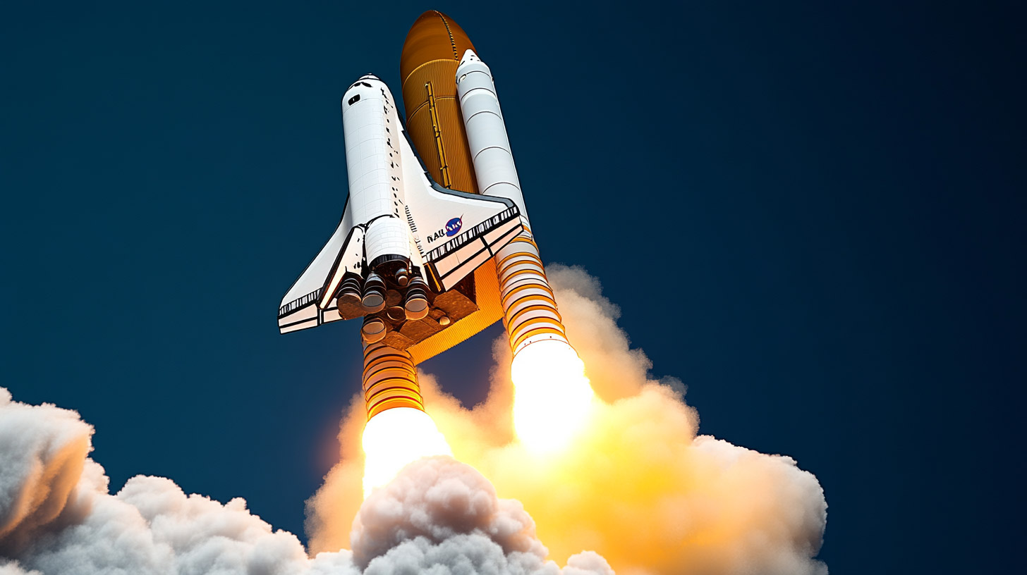 Stunning 4K Digital Background of NASA Space Shuttle