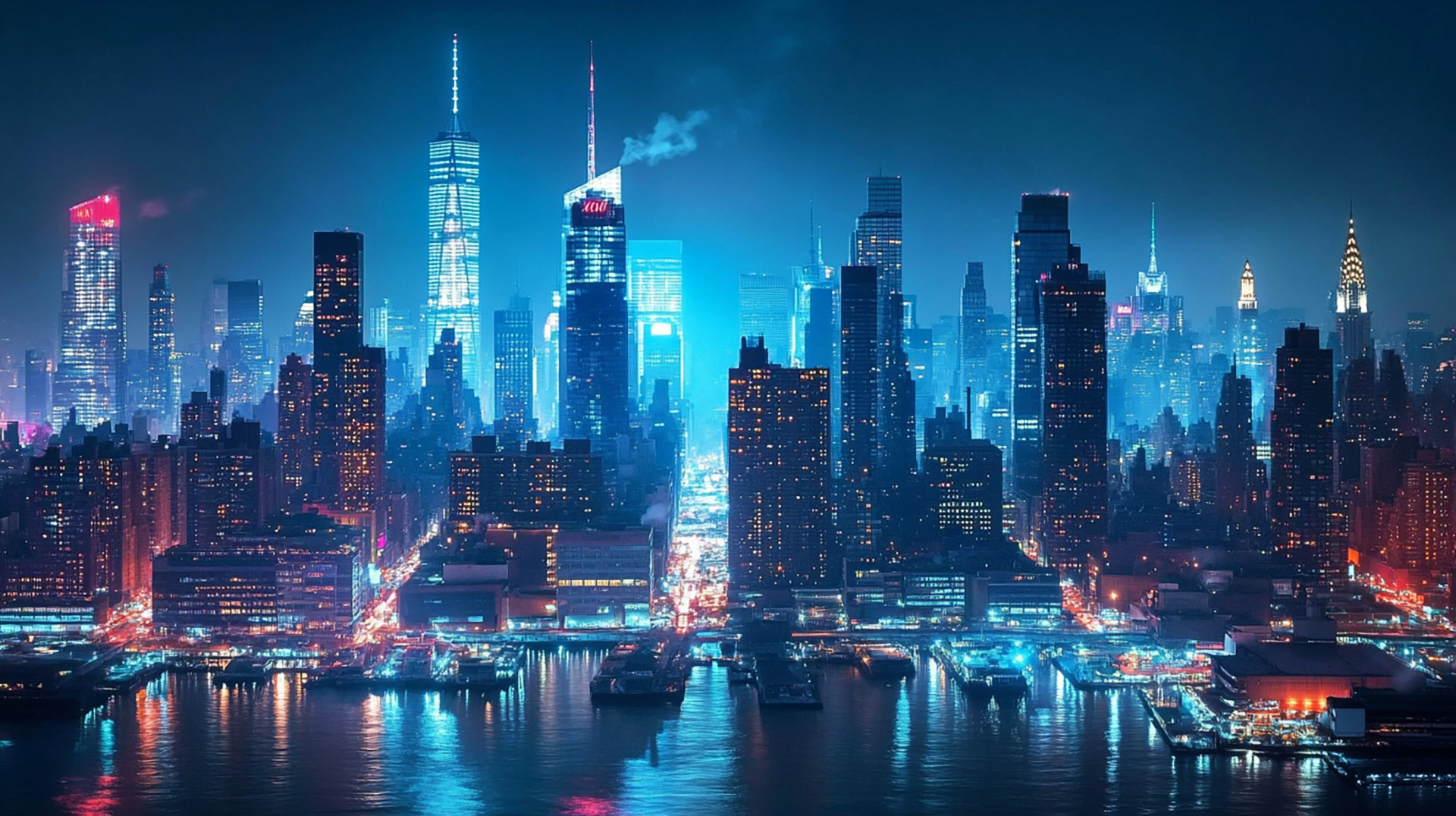 8K New York City Skyline HD Background Images