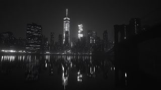 Stunning AI Wallpaper of New York City Skyline at Night