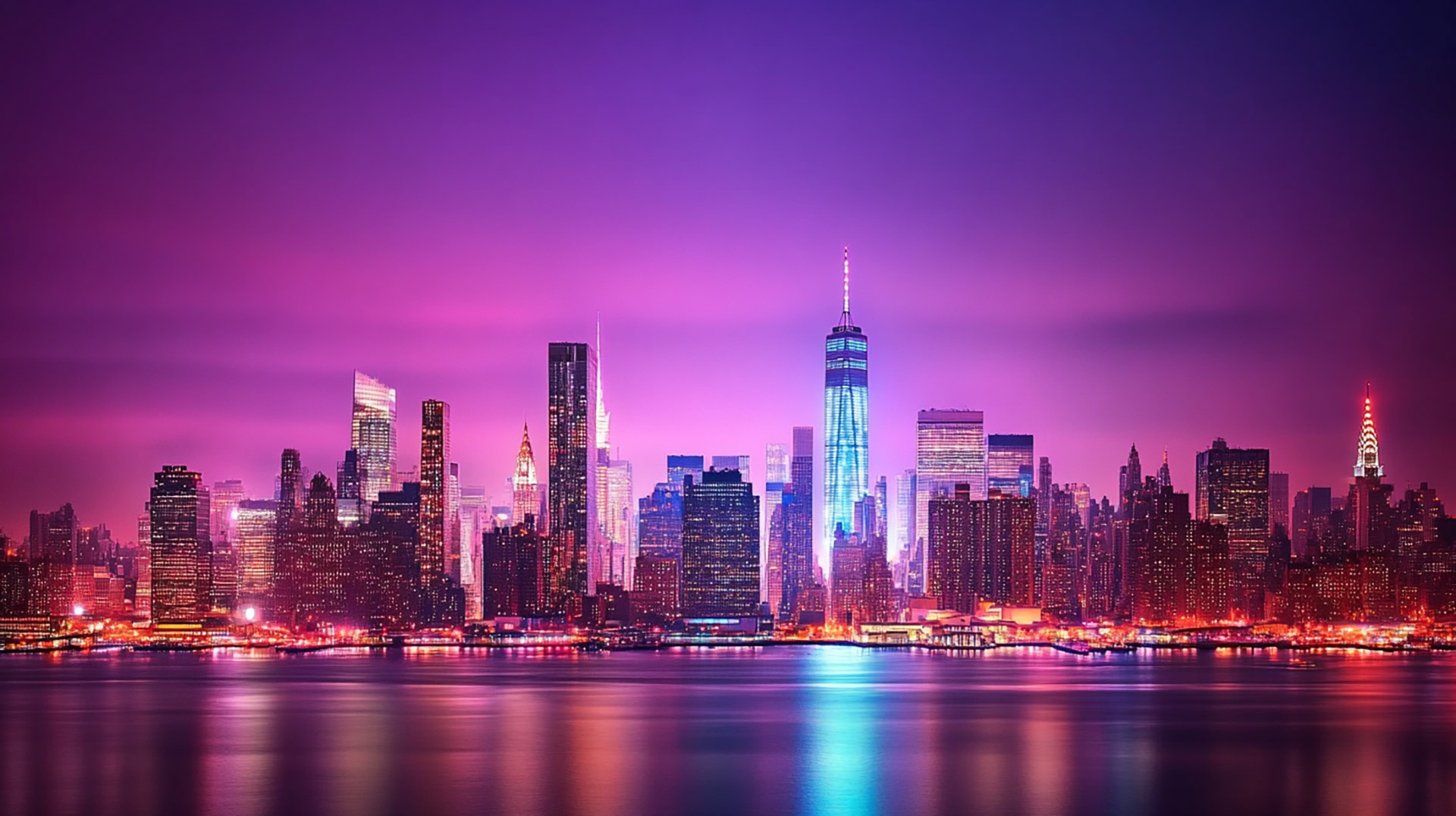 Pictures of NYC Night Skyline for PC Wallpapers