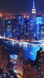 Beautiful New York Skyline Night Photos for Phones