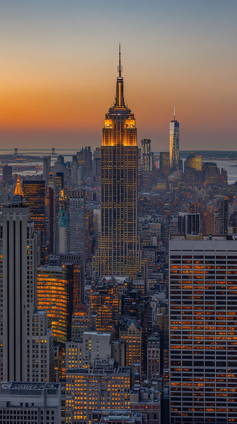 Digital Background: New York City at Night in HD