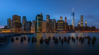 Free Digital Backgrounds of NYC Night Skyline