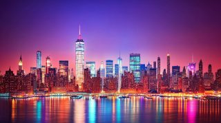 Amazing Night Views: NYC Skyline Desktop Background