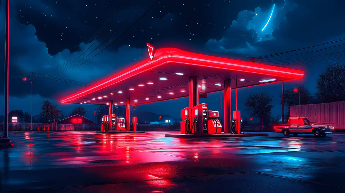 Free Night Gas Station Wallpapers: Stock Photos Collection