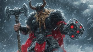 Stunning AI Wallpaper Inspired by Norse Legends