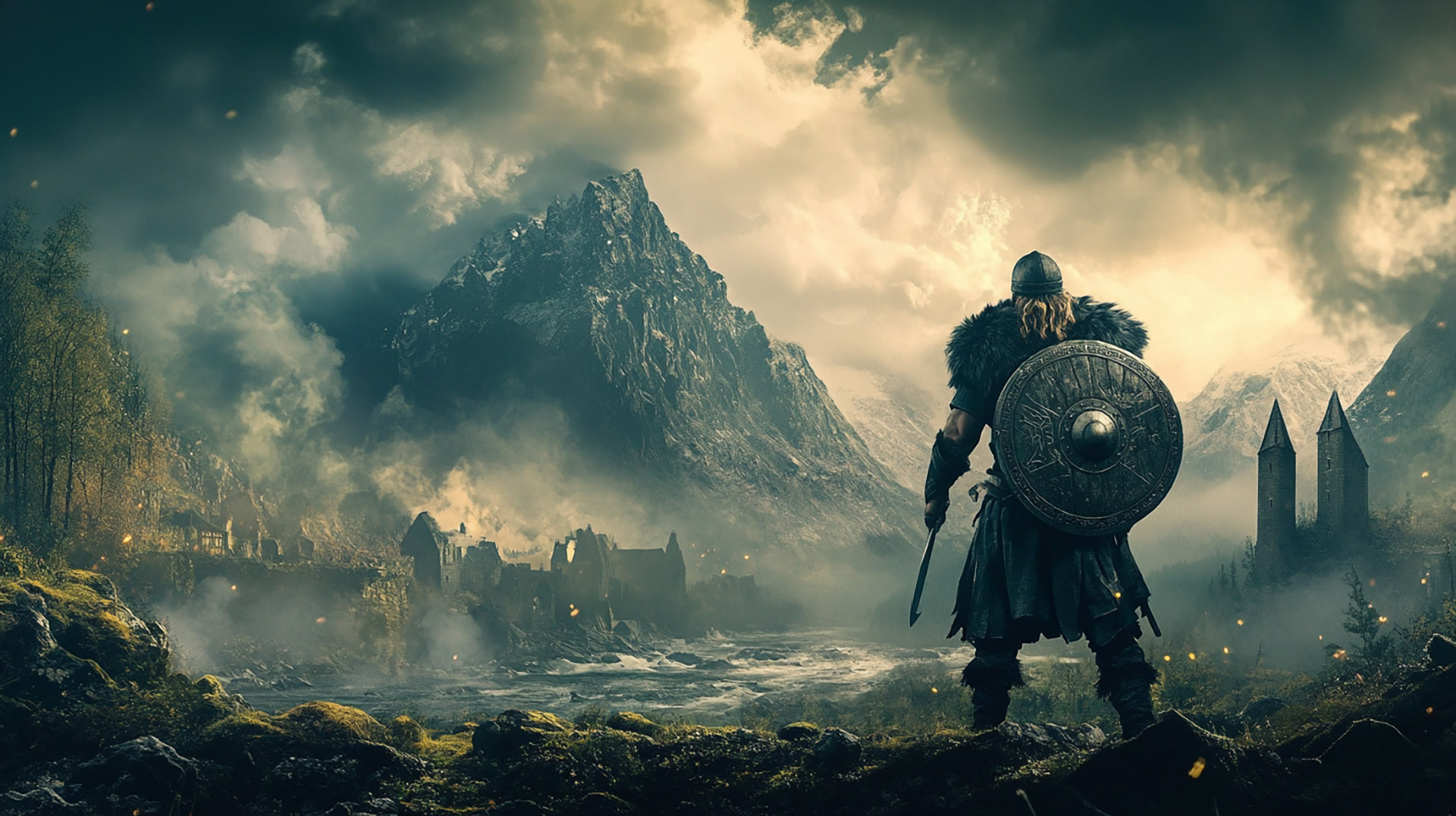 Viking Warriors: 16:9 HD Wallpaper for Your PC