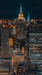 Digital Background of NYC Skyline for Android Phones