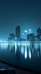 Free HD Photo of NYC Skyline at Night