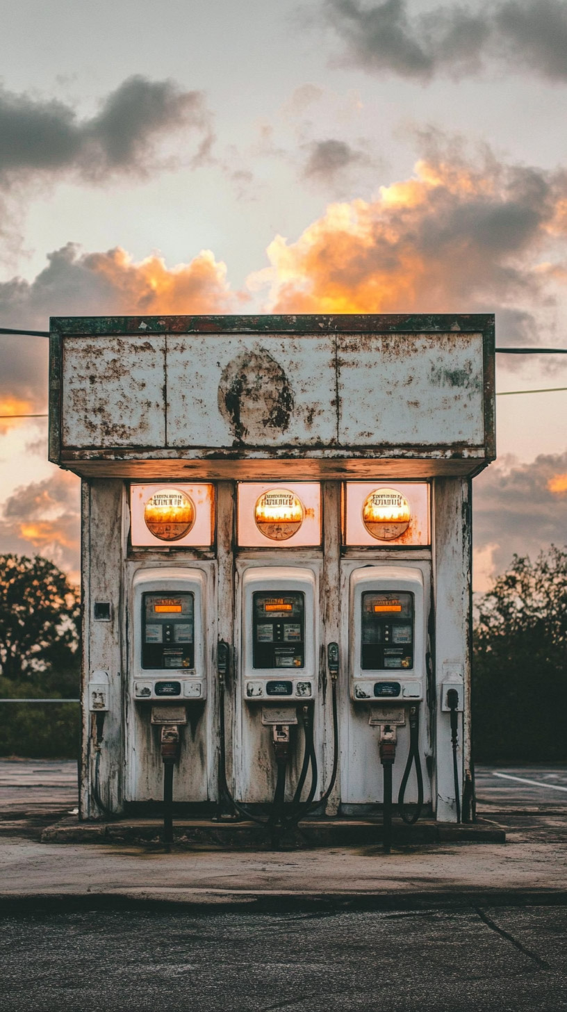 Free Old Gas Station Pictures as Mobile Backgrounds