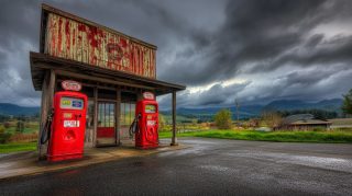 Old Gas Station Scenic Photos - Perfect for your PC