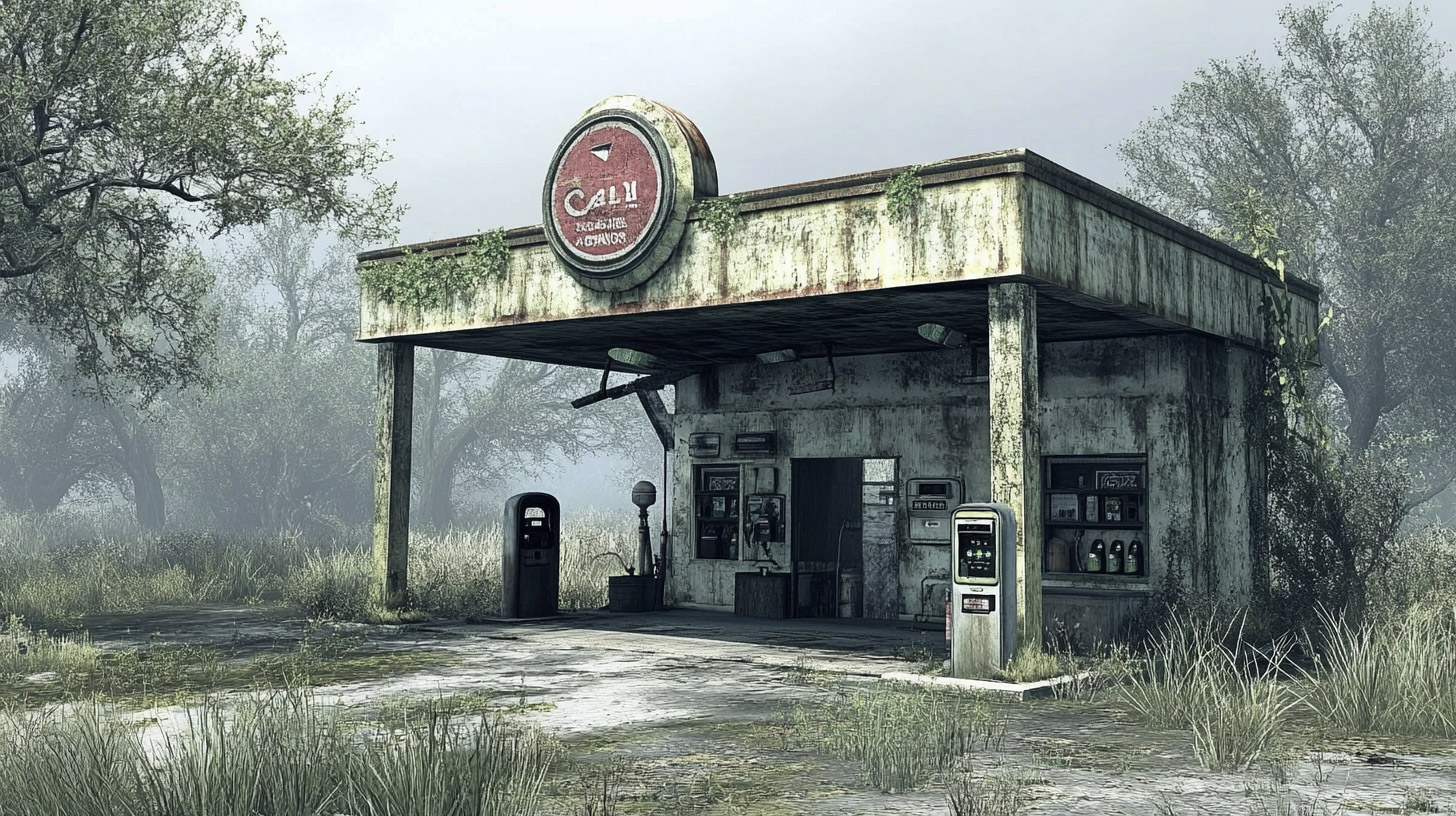 High-Resolution Stock Photos of Old Gas Stations