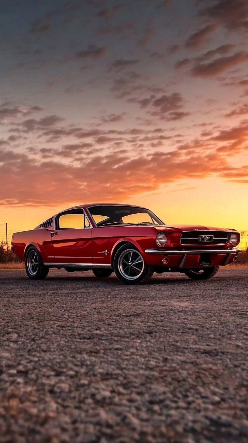 Transform Your iPhone with Old Mustang Car Wallpapers