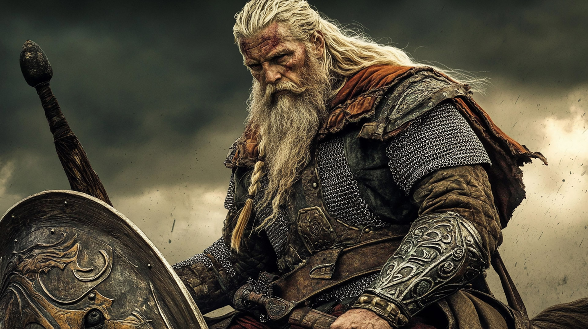 Stunning AI Wallpaper: Old Norse Digital Background Free