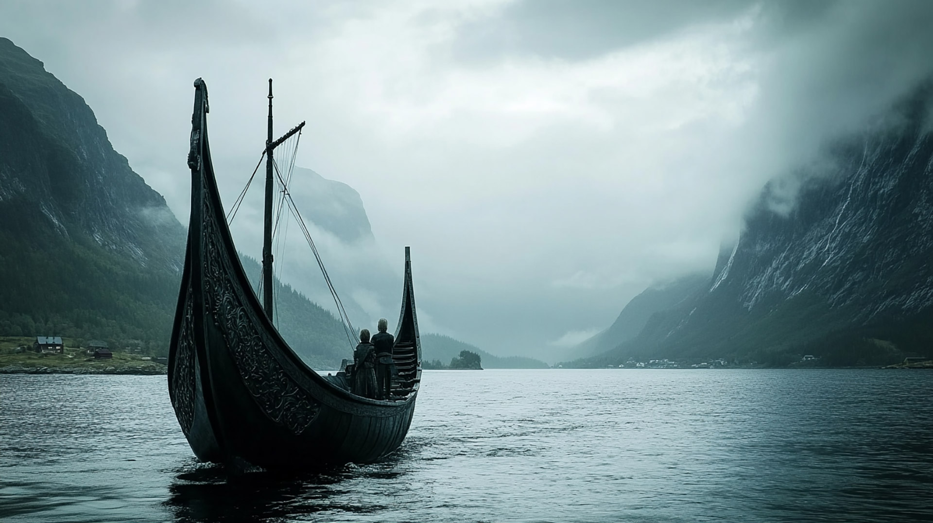 Enchanting Old Norse Wallpaper in 16:9 Format