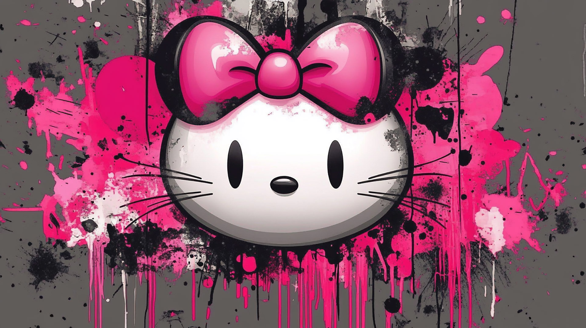 Adorable Pink Hello Kitty Stock Photos