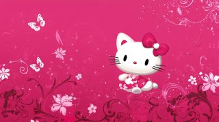 Cute 16:9 Pink Hello Kitty PC Wallpapers for Free