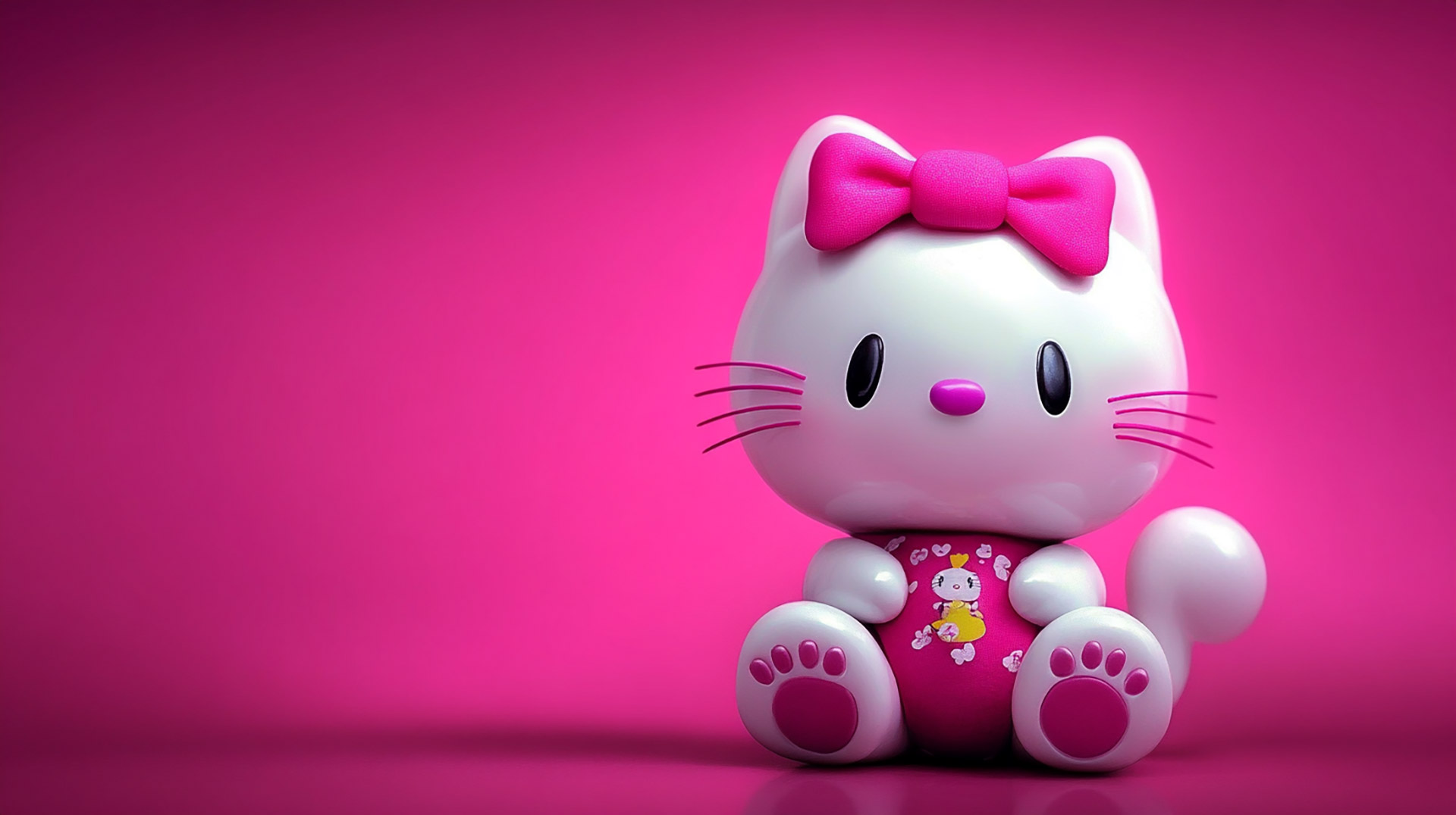 Digital Background: Hello Kitty in Pink HD Style