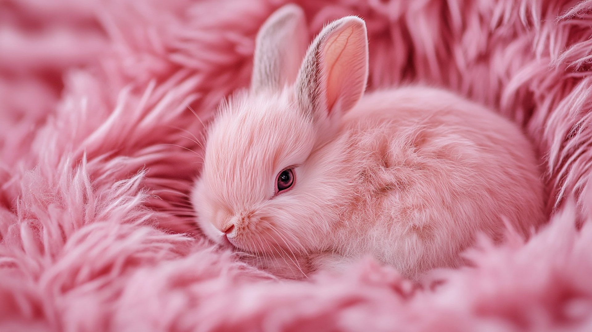 Pink Bunny Wallpaper: Stunning HD Digital Backgrounds for PC