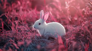 Cute HD Pics of Pink Bunnies for Your Wallpaper