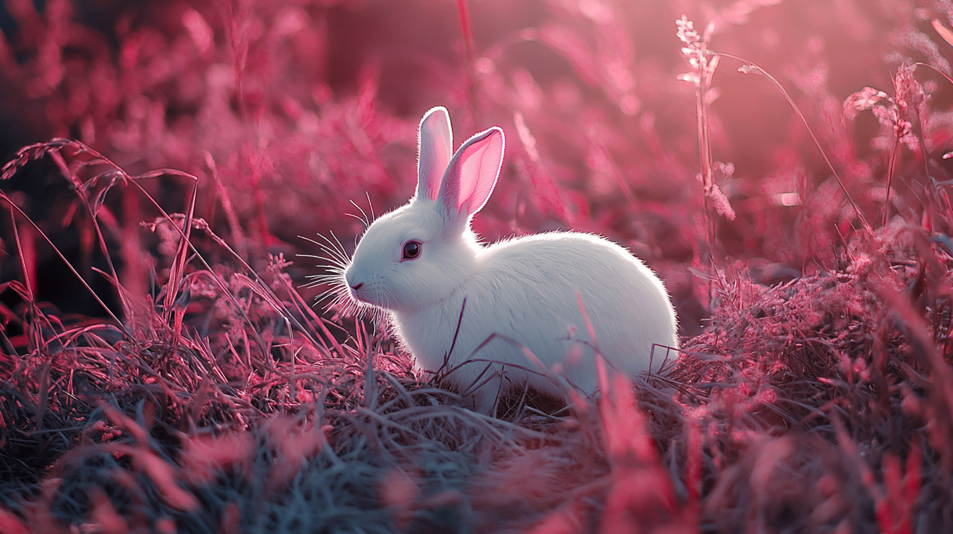 Cute HD Pics of Pink Bunnies for Your Wallpaper